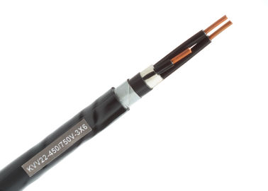 KVV22 tipo cable de control acorazado del golpecito de acero, cable de control de cobre de poder de la base