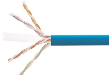 Cables bajos resistentes al fuego horizontales del humo, 4 pares de la categoría 6 del cable de Ethernet
