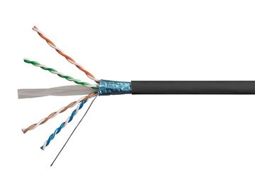 Conductor de cobre protegió establecimiento de una red cable, gato 6 FTP cable 1000 pie ()/rollo de los 305m