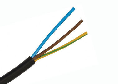 El cable flexible del conductor de cobre de la base multi de la forma redonda, PVC forró el cable eléctrico