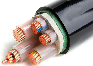Cable de transmisión de la baja tensión base XLPE aislada, PVC de 0.6/1 kilovoltios 3+2 forrado, Unarmoured y acorazado a IEC 60502